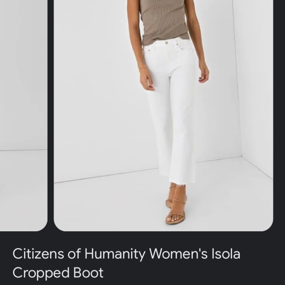 Citizens of Humanity white jeans — Charlotte